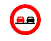 Depasirea autovehiculelor, cu exceptia motocicletelor fara atas interzisa