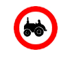 Accesul interzis tractoarelor si masinilor agricole